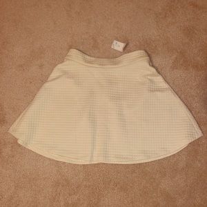 Cream globe skirt
